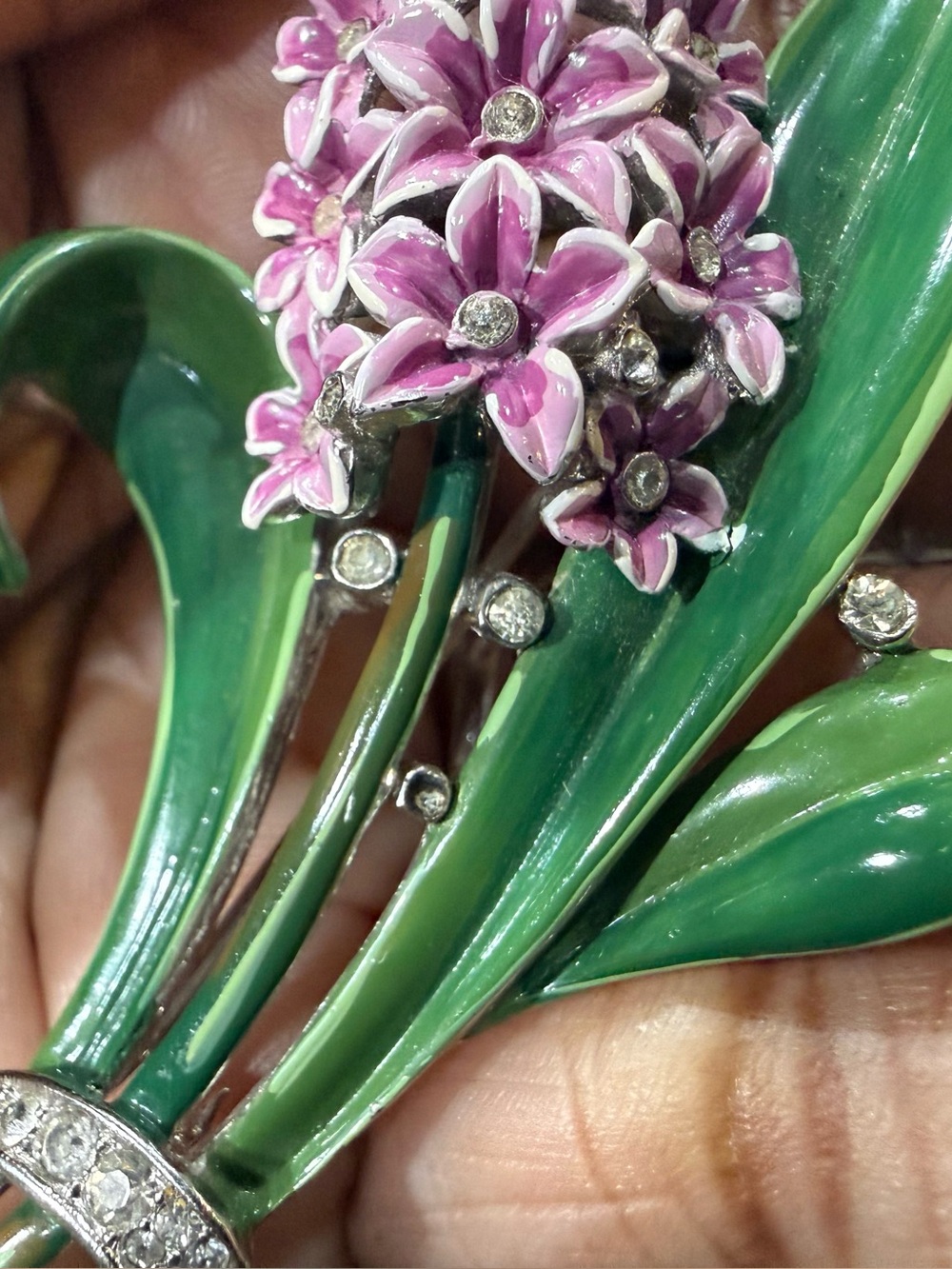 Rare 1940s Crown Trifari Alfred Philippe Double-Prong Fur Clip Brooch Pat 125820 - Picture 12 of 17
